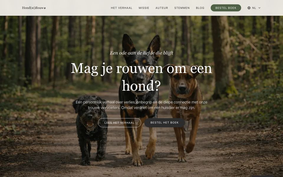 Homepage van Hond(st)rouw